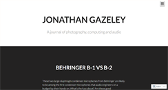 Desktop Screenshot of blog.jonathangazeley.com